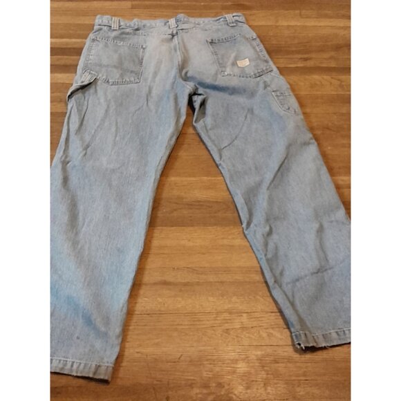 Vintage 90s Signature Levi Strauss Baggy Skater Carpenter Jeans Size 36 x 34 - Picture 3 of 8